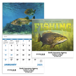Promo Fishing Calendars (2025, Spiral)