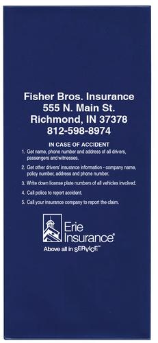 Erie Insurance Card Holder Style 806e Manko Company